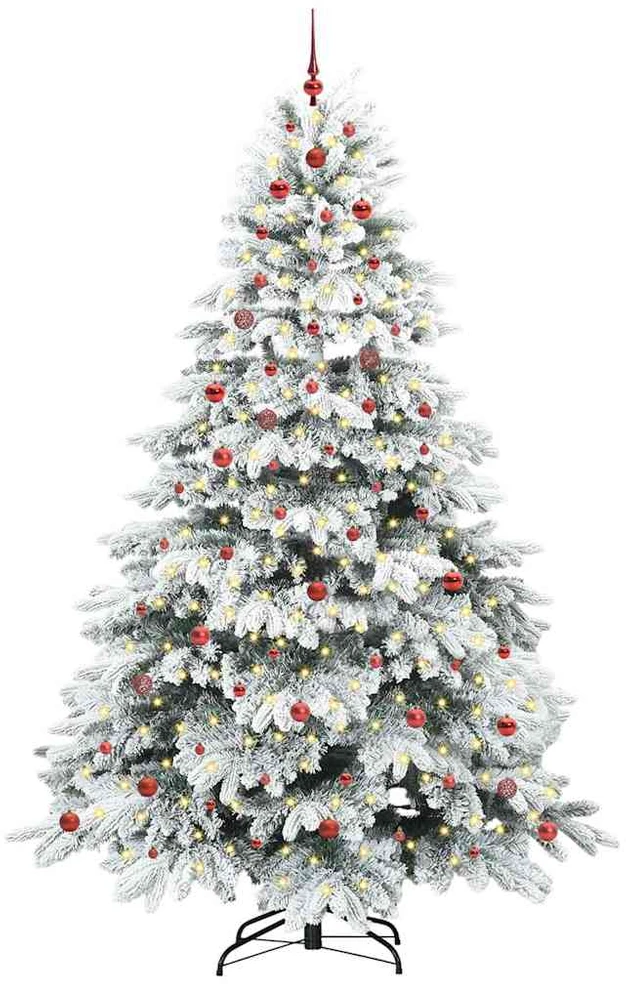 Dirbtinė Sulankstoma Kalėdų Eglutė 240 cm 300 LED Šilta balta