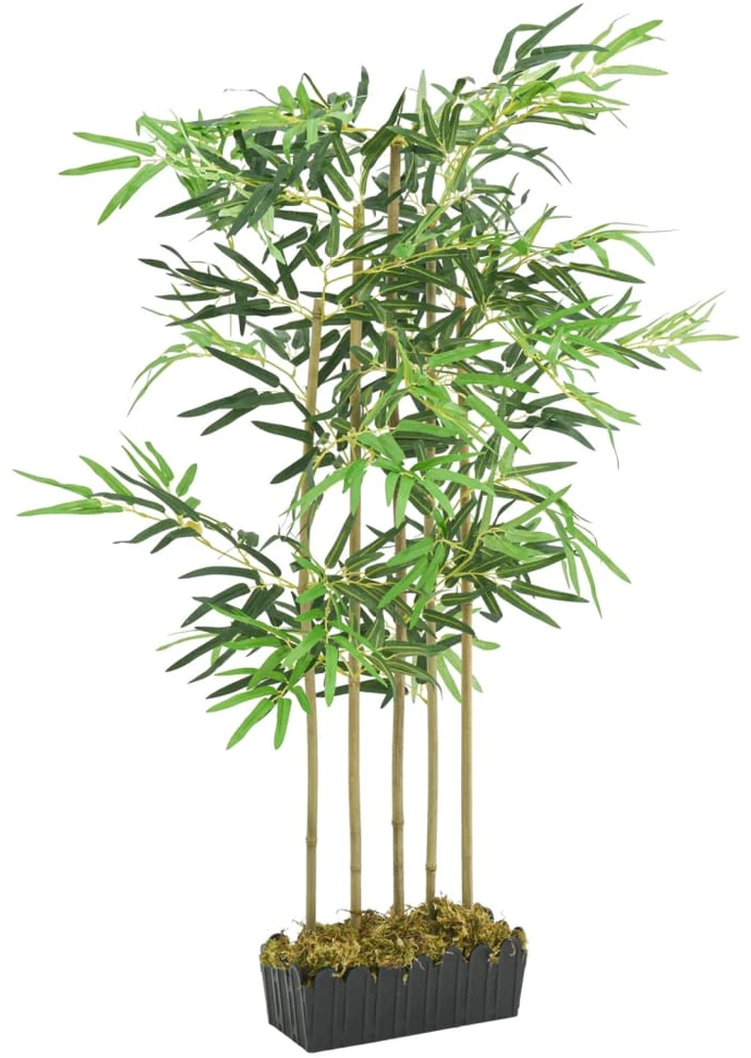 Dirbtinis bambukas, žalios spalvos, 120cm, 730 lapų