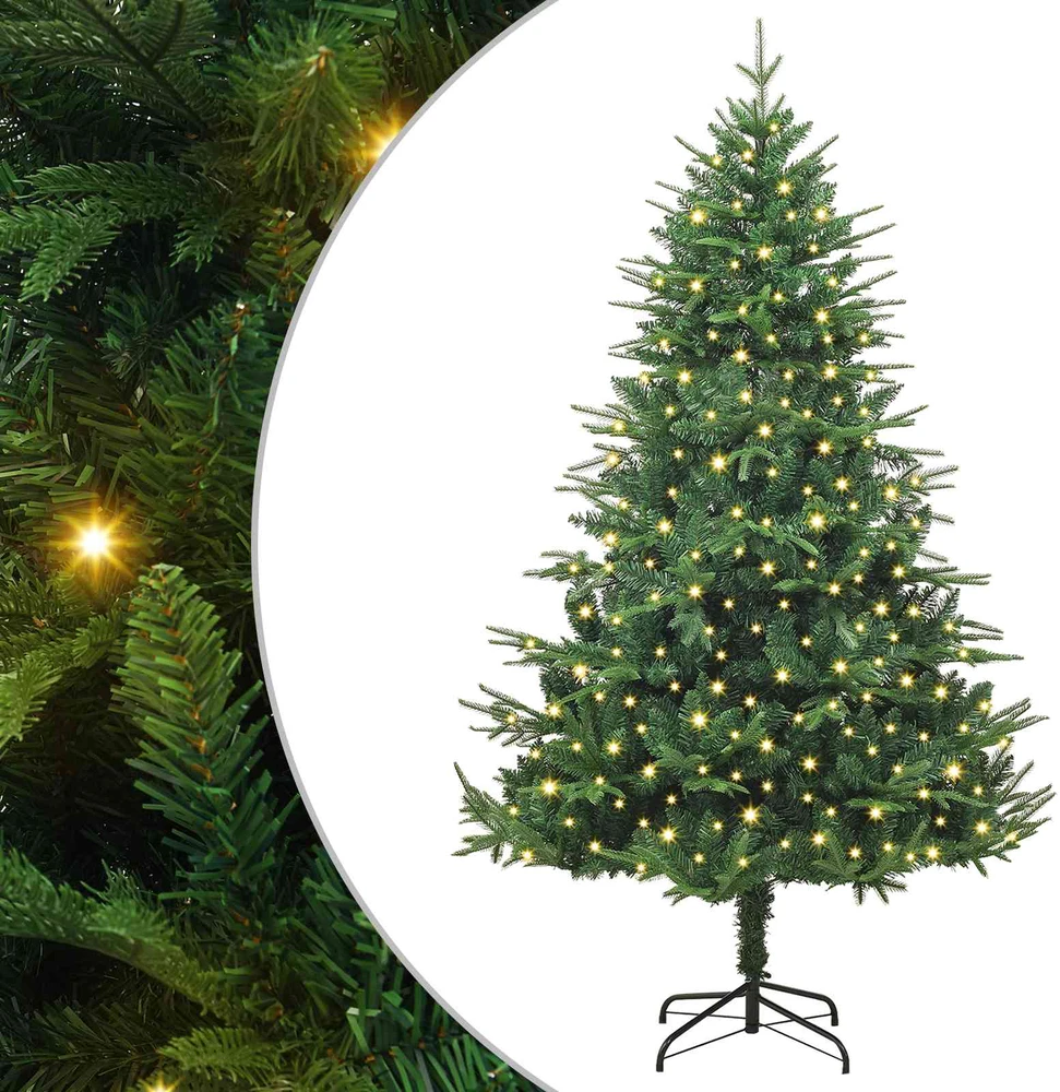 Dirbtinė Kalėdų eglutė 300 LED Šilta balta PVC ir PE Žalia