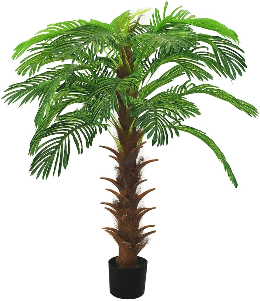 Dirbtinis paprastasis cikas su vazonu, žalias, 140 cm