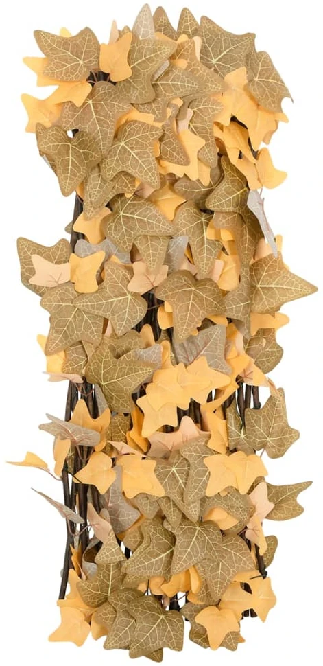Dirbtinių klevo lapų treliažai, 5vnt., oranžiniai, 180x60cm