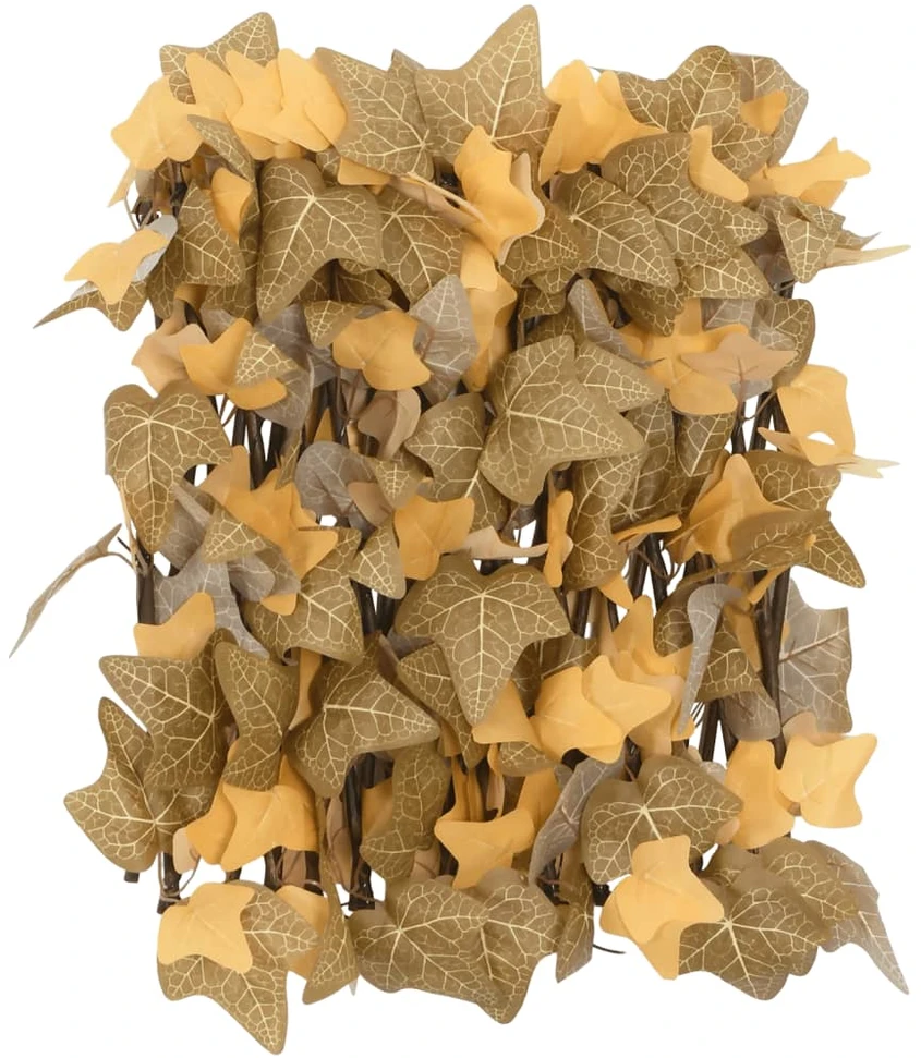 Dirbtinių klevo lapų treliažai, 5vnt., oranžiniai, 180x30cm