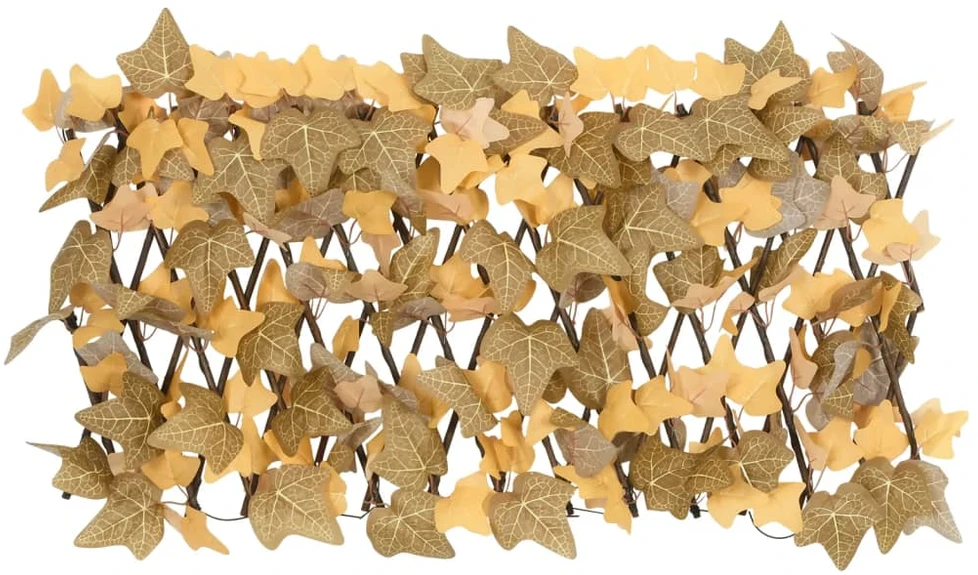 Dirbtinių klevo lapų treliažai, 5vnt., oranžiniai, 180x30cm