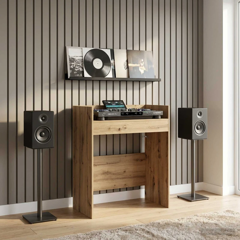 DJ stalas Artisano ąžuolo 102 x 45 x 102 cm Apdirbta mediena