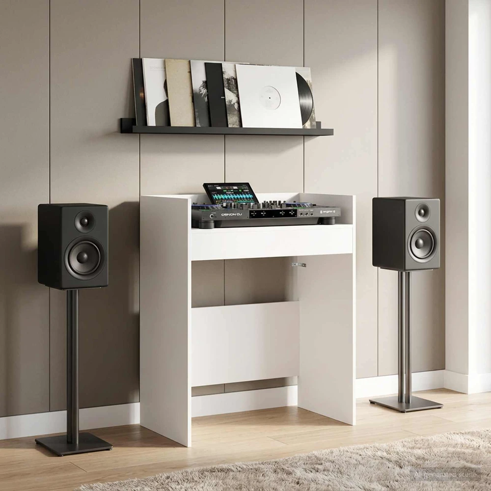 DJ stalas Balta 62 x 45 x 102 cm Apdirbta mediena
