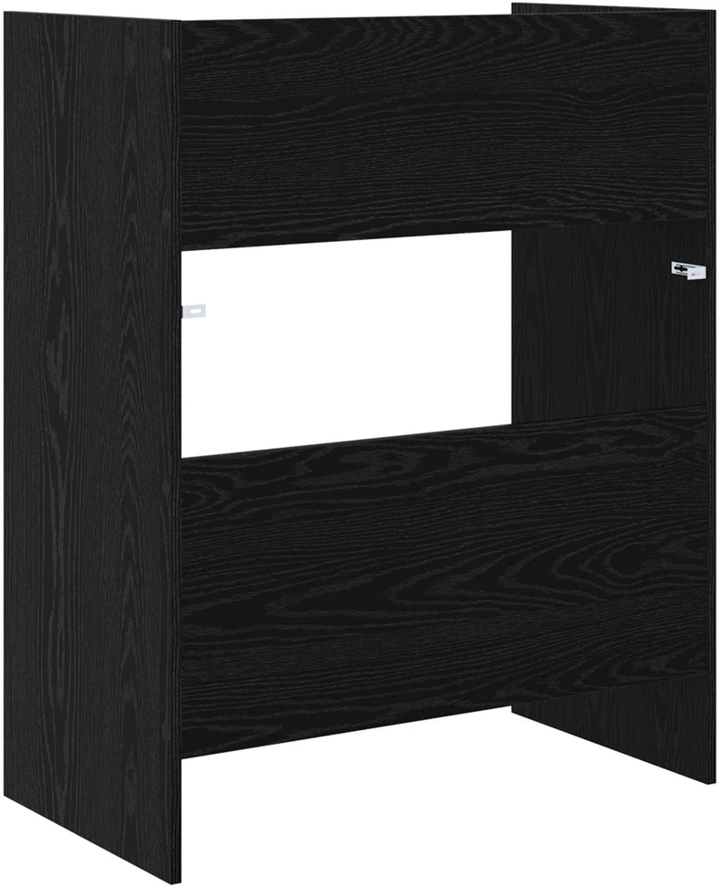 DJ stalas Juodojo ąžuolo 82 x 45 x 102 cm Apdirbta mediena