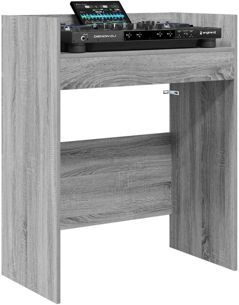 DJ stalas Pilka Sonoma 102 x 45 x 102 cm Apdirbta mediena
