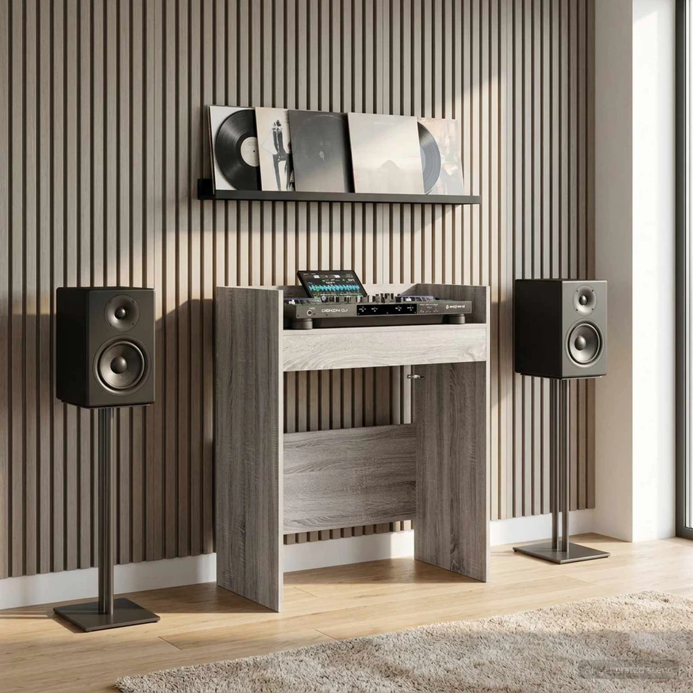 DJ stalas Pilka Sonoma 62 x 45 x 102 cm Apdirbta mediena