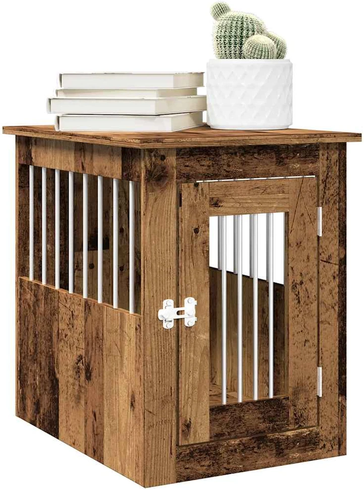 Dog Crate Baldai Senas medis 45x62x59 cm Inžinerinė mediena