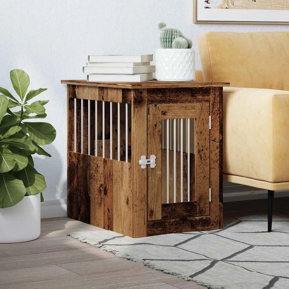 Dog Crate Baldai Senas medis 45x62x59 cm Inžinerinė mediena