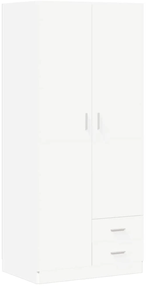 Drabužių spinta, baltos spalvos, 80x52x180cm, apdirbta mediena