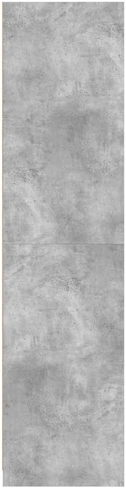 Drabužių spinta, betono pilka, 100x50x200cm, apdirbta mediena