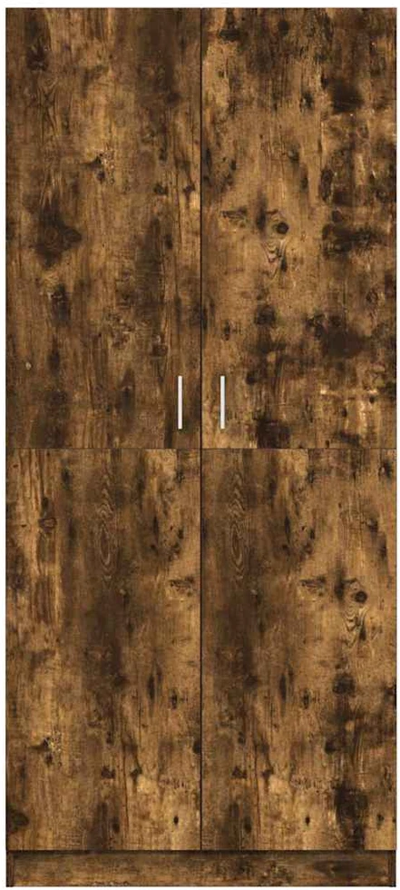 Drabužių spinta, dūminio ąžuolo spalvos, 80x52x180cm, mediena
