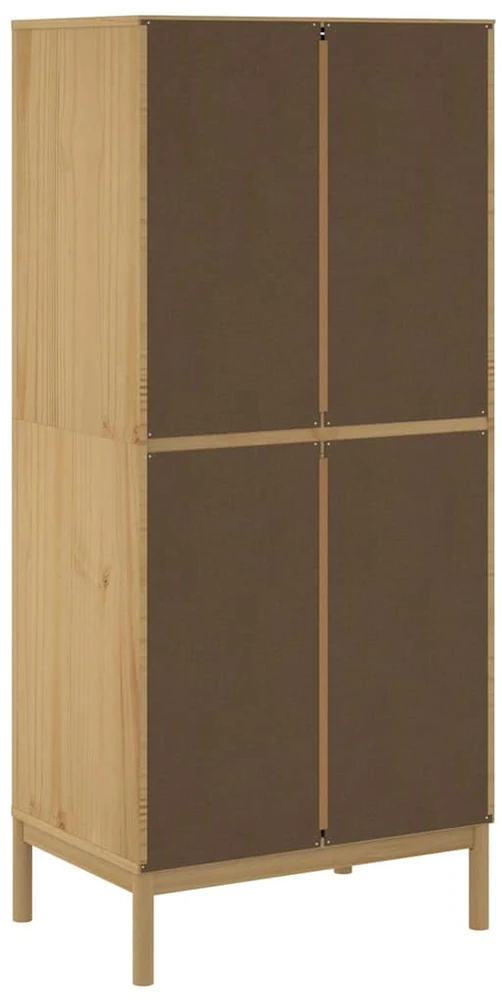 Drabužių spinta FLORO, vaško ruda, 77x53x171cm, pušies masyvas