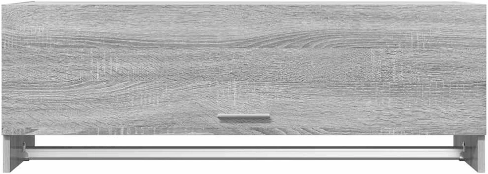 Drabužių spinta, pilkos ąžuolo spalvos, 100x32,5x35cm, mediena