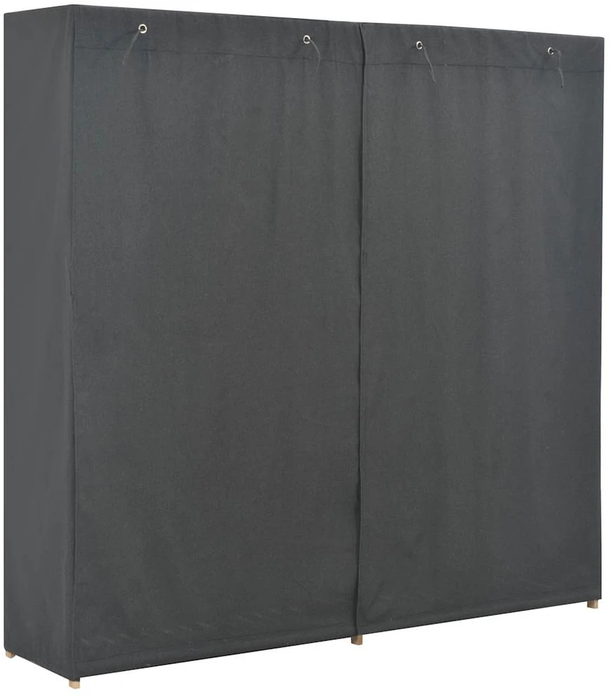 Drabužių spinta, pilkos sp., 173x40x170cm, audinys