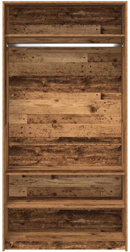 Drabužių spinta, sendintos medienos, 100x50x200cm, MDP
