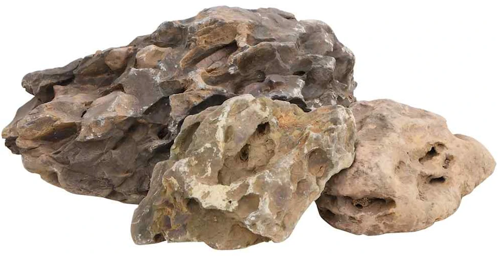 Drakono akmenys, pilkos spalvos, 25kg, 10–40cm
