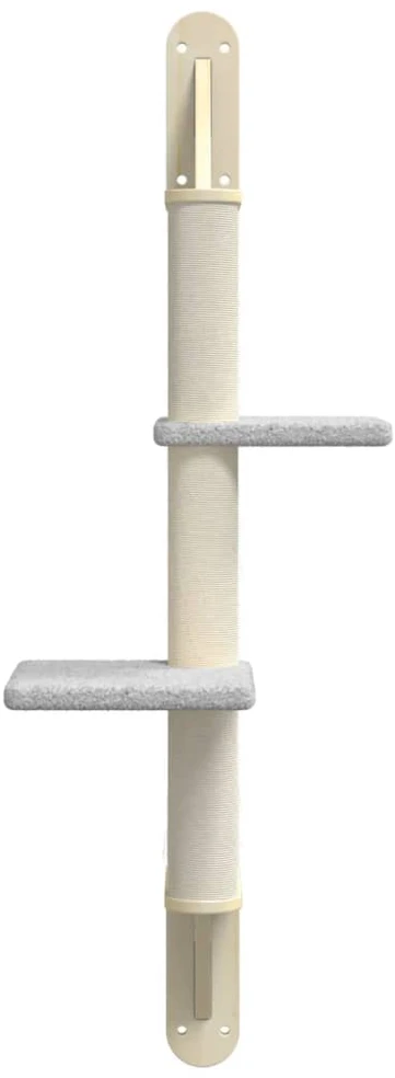 Draskyklė katėms su draskymo stovu, šviesiai pilka, 108cm