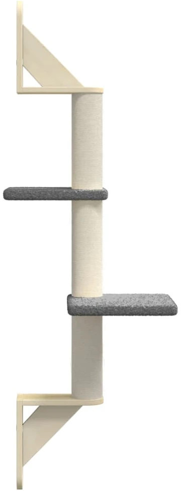 Draskyklė katėms su draskymo stovu, tamsiai pilka, 108cm