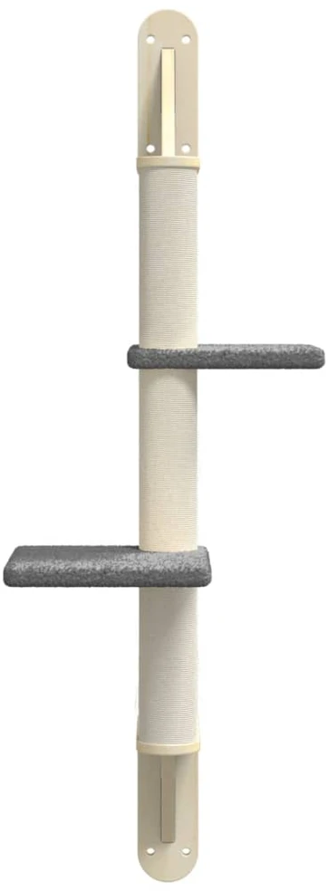 Draskyklė katėms su draskymo stovu, tamsiai pilka, 108cm