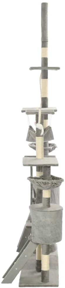 Draskyklė katėms su stov. iš sizalio, 230-250cm, pilkos spalvos