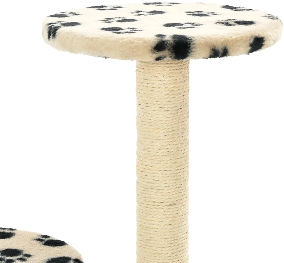 Draskyklė katėms su stovais iš sizalio, 60cm, smėlio sp. pėd.