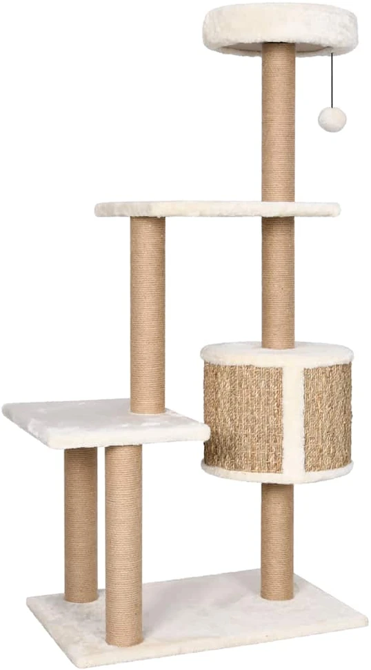 Draskyklė katėms su stovu, 123cm, jūros žolė