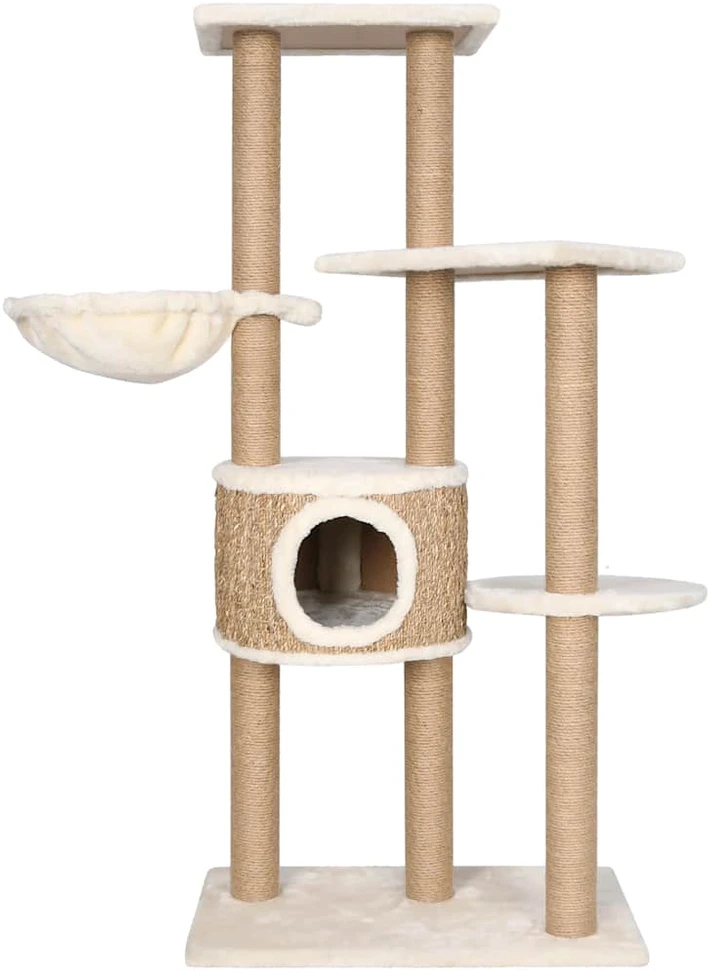 Draskyklė katėms su stovu, 126cm, jūros žolė