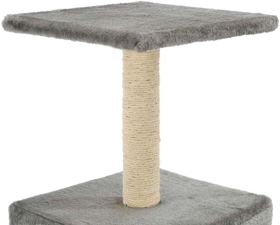 Draskyklė katėms su stovu iš sizalio, 55 cm, pilka