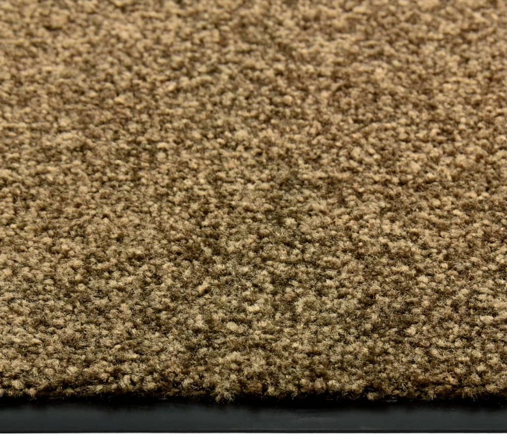 Durų kilimėlis, rudos spalvos, 90x120cm, plaunamas