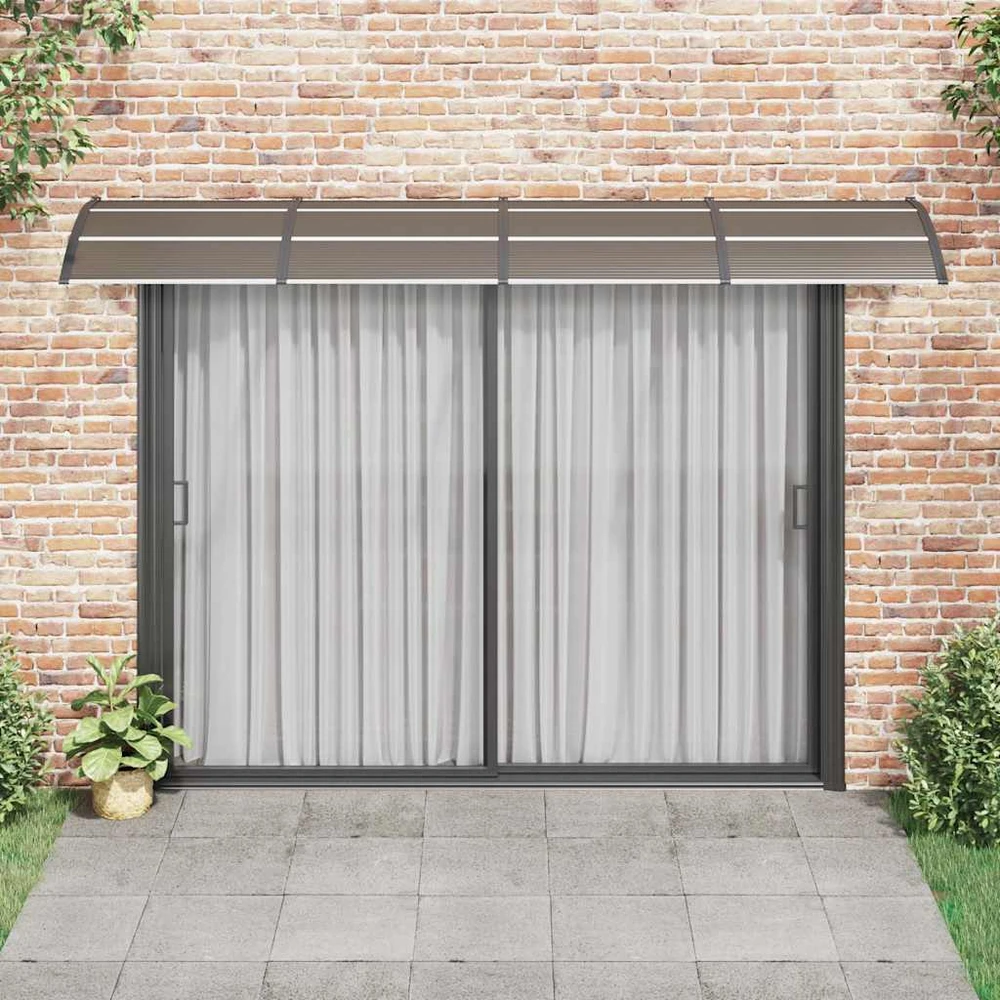 Stogelis durims, juodos spalvos, 350x100cm, polikarbonatas