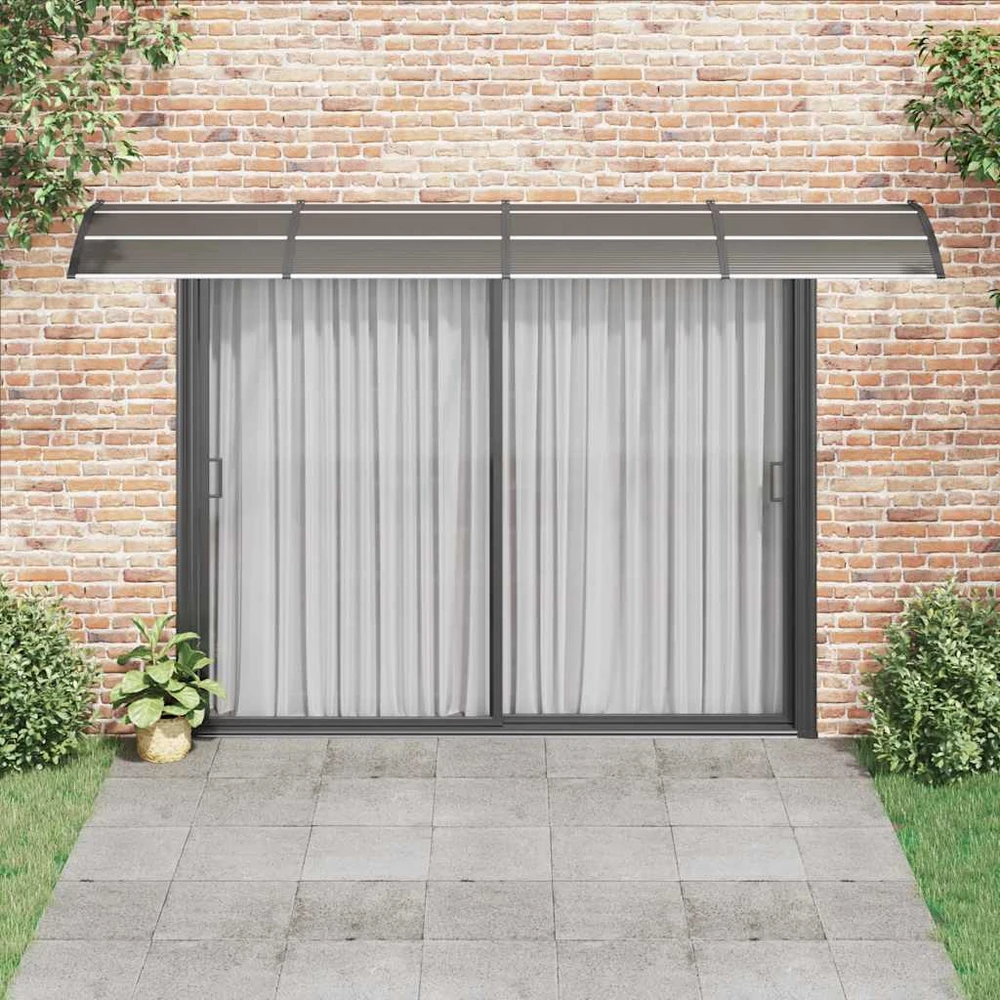 Stogelis durims, juodos spalvos, 400x100cm, polikarbonatas
