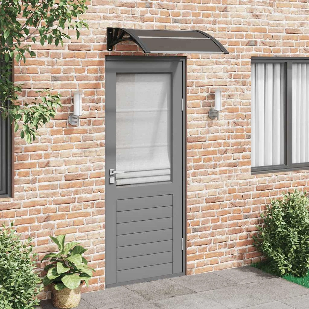 Stogelis durims, juodos spalvos, 80x75cm, polikarbonatas