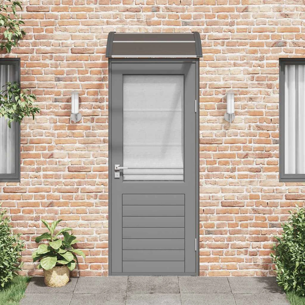 Stogelis durims, juodos spalvos, 80x75cm, polikarbonatas