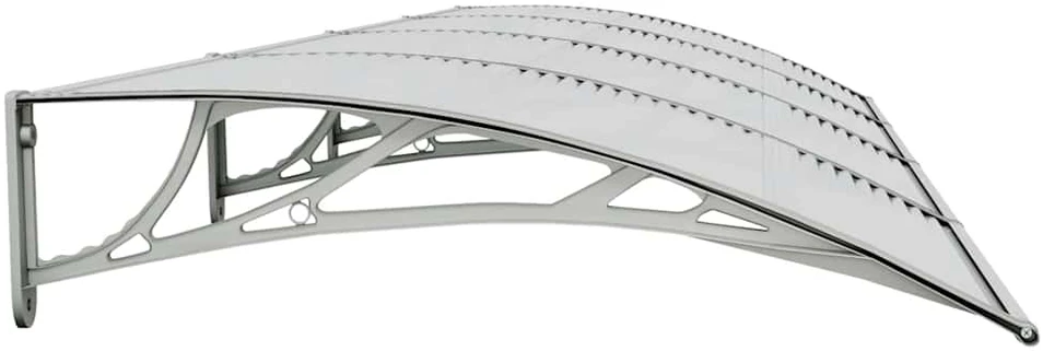 Stogelis durims, pilkos spalvos, 350x100cm, polikarbonatas