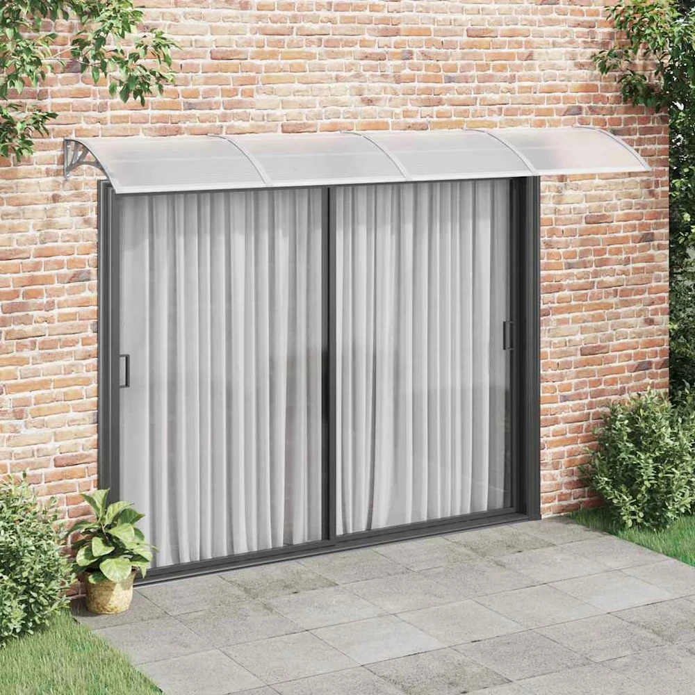 Stogelis durims, pilkos spalvos, 350x100cm, polikarbonatas