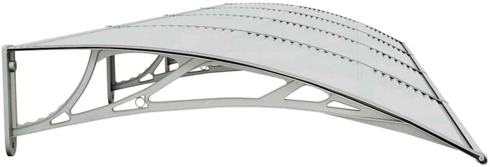 Stogelis durims, pilkos spalvos, 400x100cm, polikarbonatas