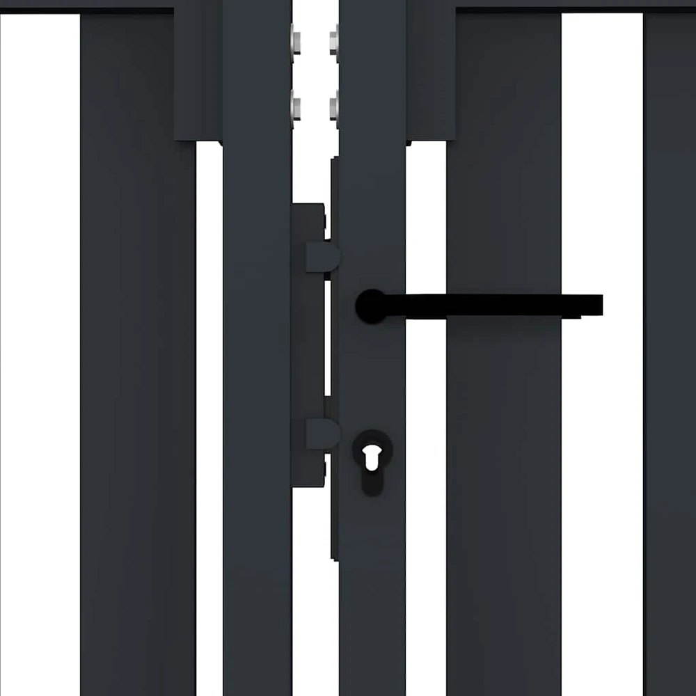 Dvigubi vartai, antracito spalvos, 306x150cm, plienas