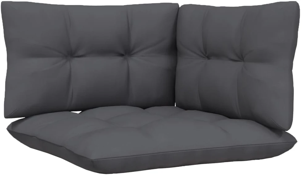 Lauko baldų komplektas Dvivietė sodo sofa iš palečių su pagalvėlėmis, eglės mediena