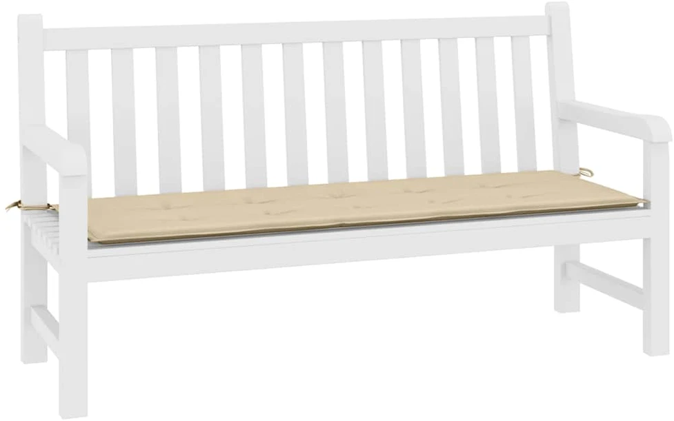 Dvivietė sodo sofa su kreminėmis pagalvėlėmis, pušies masyvas