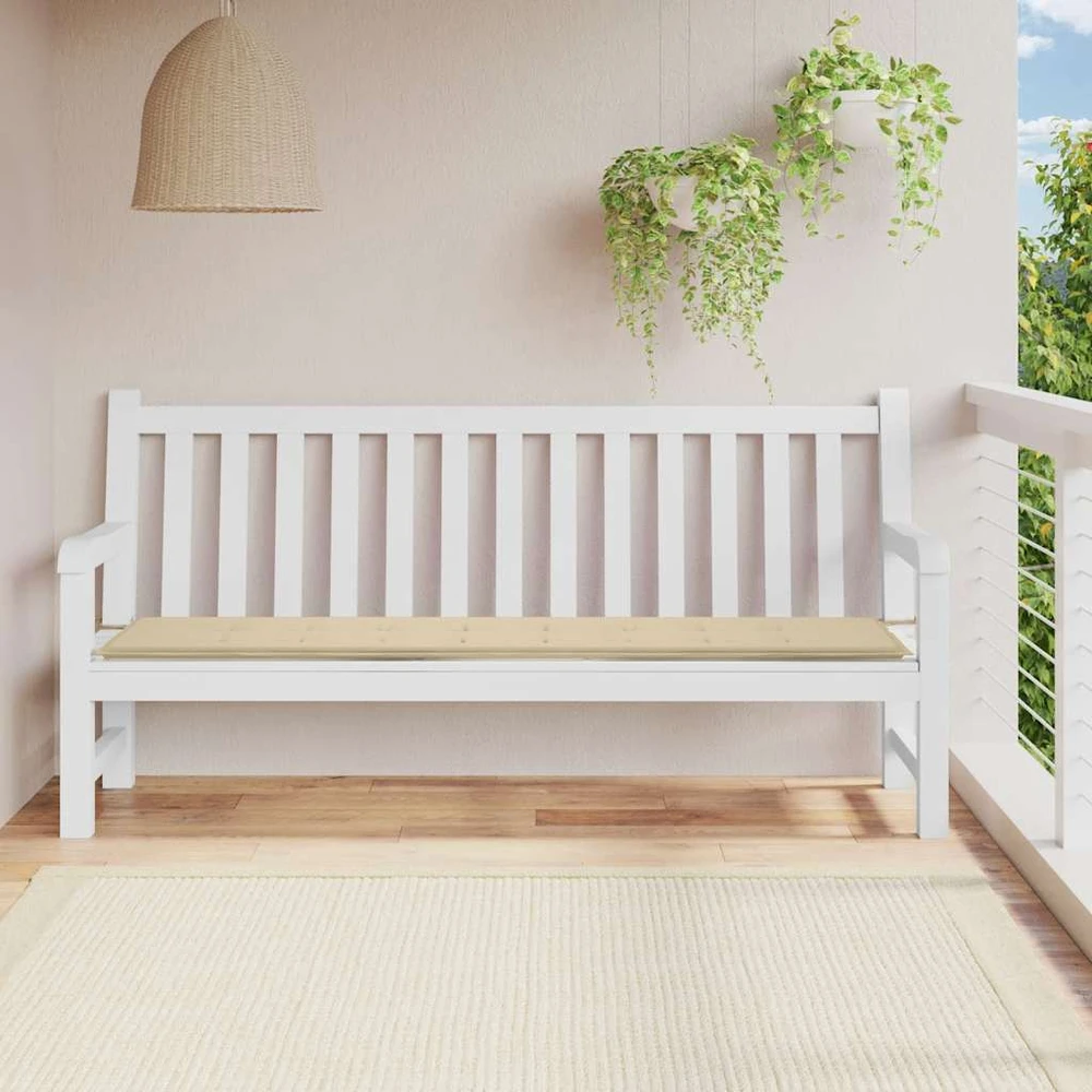 Dvivietė sodo sofa su kreminėmis pagalvėlėmis, pušies masyvas