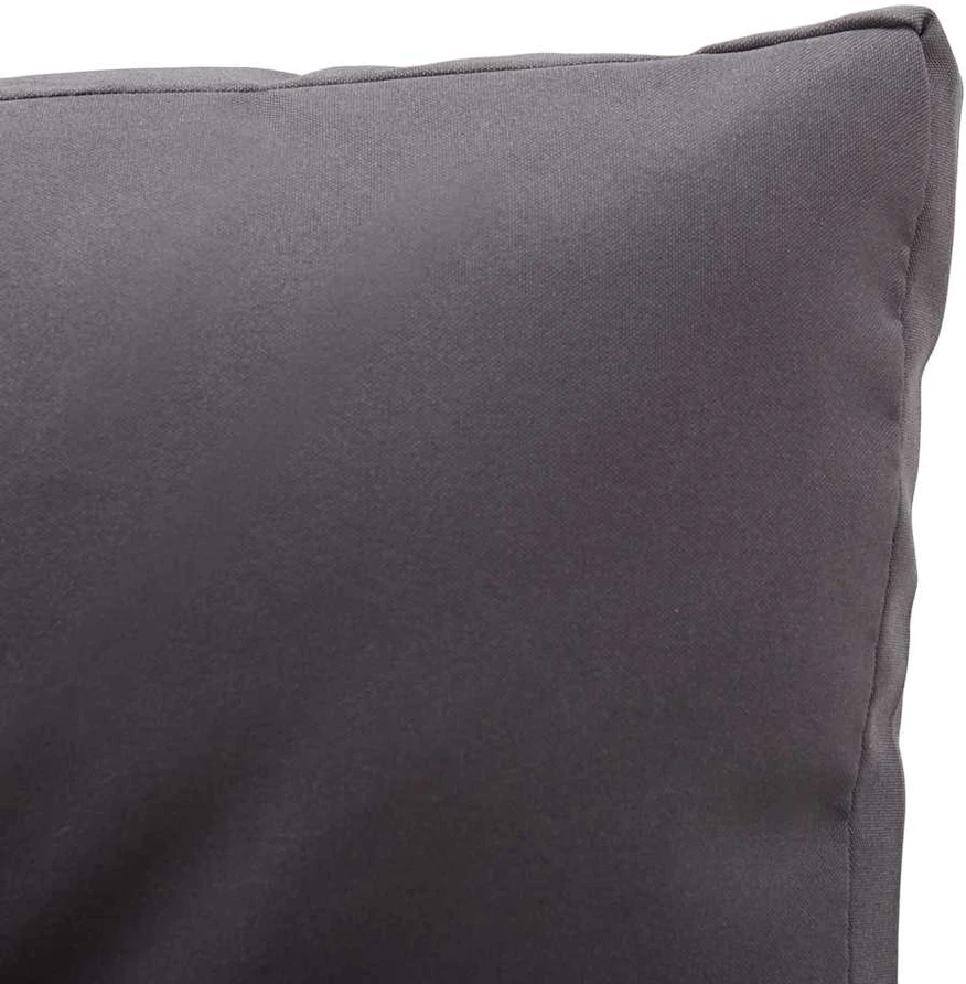 Dvivietė sodo sofa su pagalvėlėmis, pilka, 124cm, poliratanas