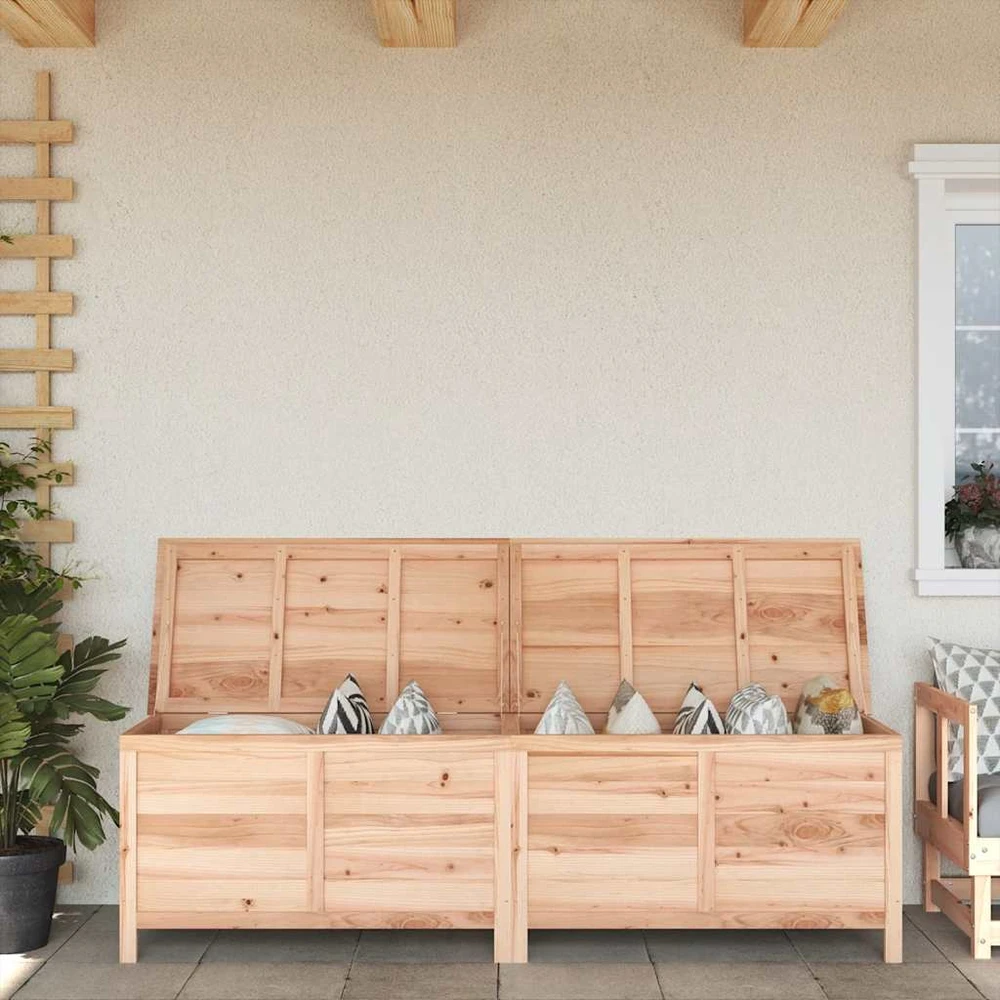 Dvivietė sodo sofa su pagalvėlėmis, pušies medienos masyvas
