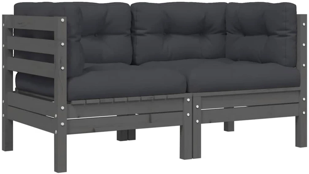 Dvivietė sodo sofa su pagalvėlėmis, smėlio spalvos, poliratanas