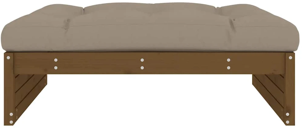 Dvivietė sodo sofa su pilkomis pagalvėlėmis, pušies masyvas