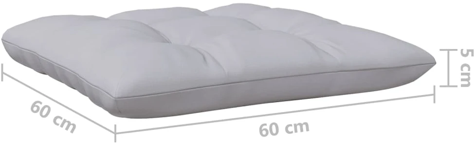 Dvivietė sodo sofa su pilkomis pagalvėlėmis, pušies masyvas