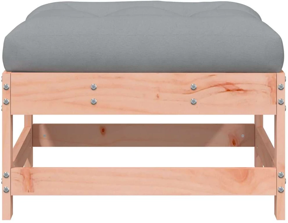 Dvivietė sodo sofa su staliuku ir pagalvėlėmis, smėlio spalvos