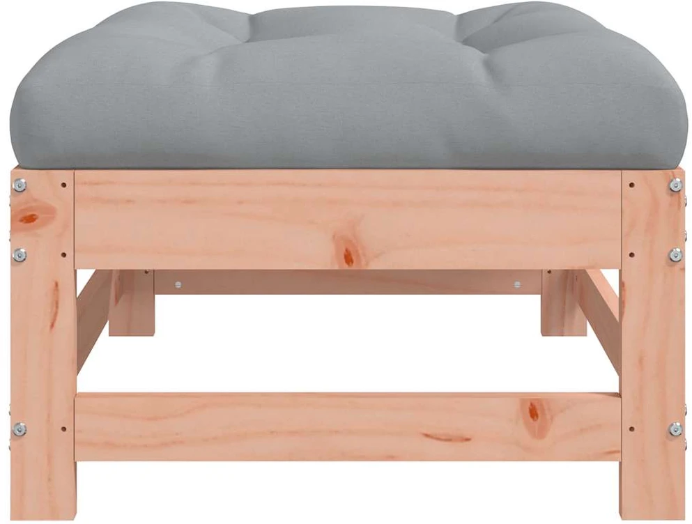Dvivietė sodo sofa su staliuku ir pagalvėlėmis, smėlio spalvos