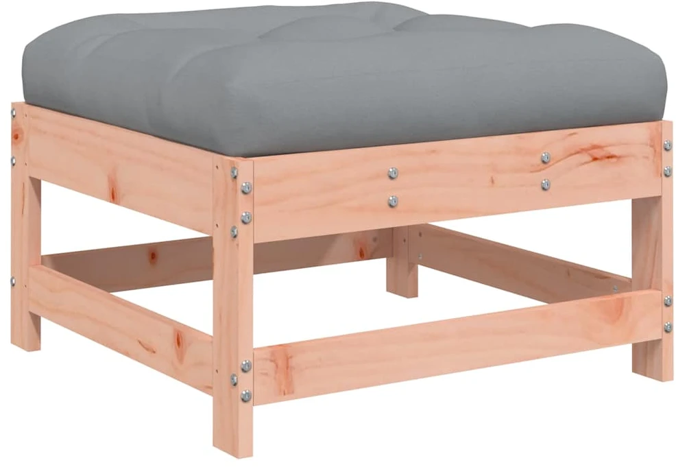 Dvivietė sodo sofa su staliuku/taburetėmis, pilka, poliratanas